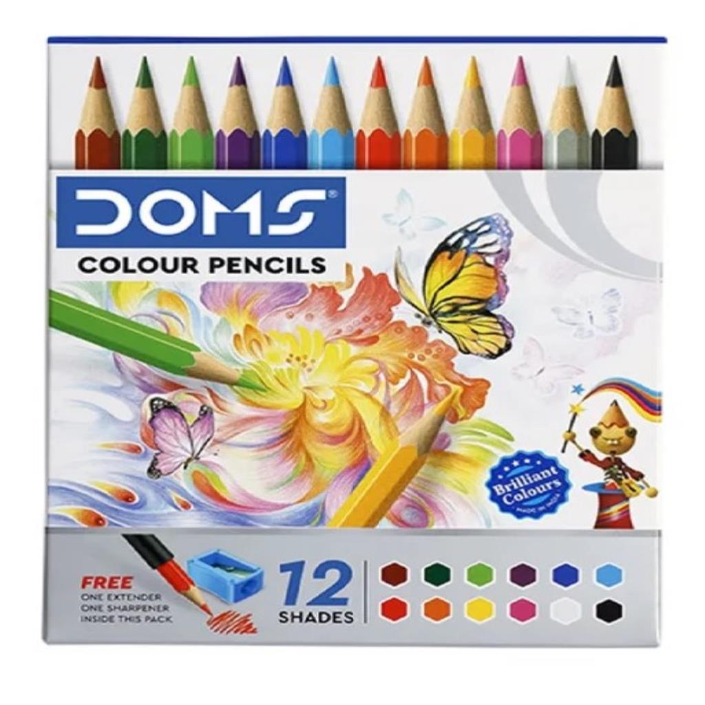 DOMS Colour Pencils – 12 Shades